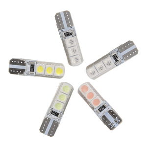 Luces LED para Automóvil, Decodificador CANBUS T10 5050 6SMD, Luces de Estacionamiento, Bombillas de Silicona W5W - Product Image 1