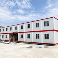 Maison conteneur portable sur mesure à ossature acier pour dortoirs de travailleurs, bâtiment préfabriqué pour camp de travail