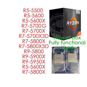 Procesador de Alta Velocidad y Calidad, Genuino R5000 5500/5600/5600G/5600X/5700X/5700X3D, Socket AM5 para Computadora de Escritorio - Product Image 1