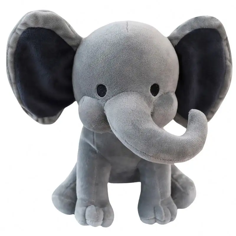 Trendy Bedtime Originals Express Colorful Plush Toys Elephant With Big Ears Soft Stuffed Plush Animal Doll Kids Birthday Gift