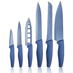 Xyj <span class=keywords><strong>couteaux</strong></span> de cuisine antiadhésifs, manche en pp couteau suisse <span class=keywords><strong>royal</strong></span> set de <span class=keywords><strong>couteaux</strong></span> avec support - Product Image 2