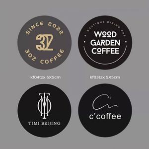 Etiqueta Adhesiva de PVC Personalizada con Logotipo, Resistente al Agua, Impresión de Etiquetas para Café, Leche, Té, Marca Comercial - Product Image 1