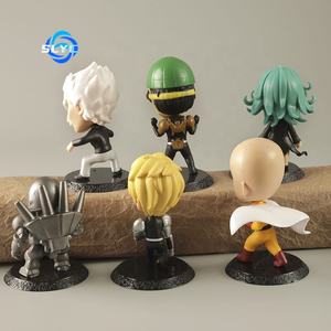 10CM 6 PCS/SET <span class=keywords><strong>One</strong></span> <span class=keywords><strong>Punch</strong></span> <span class=keywords><strong>Man</strong></span> Saitama PVC <span class=keywords><strong>Anime</strong></span> Statue Modèle Jouet Statique Collection Ornements De Bureau pour Enfants - Product Image 2