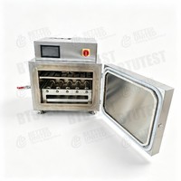 Horno de Enrollamiento de Alta Temperatura Estándar API - Cámara de Envejecimiento con Pantalla Táctil PID para Fluidos de Perforación, 4 Celdas 280 ° C