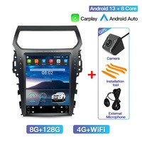 Pour Ford Explorer 2011- 2019 Android autoradio stéréo Tesal écran Style lecteur multimédia Carplay Auto WIFI DSP GPS Navigation