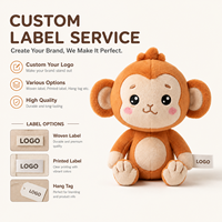 Fabrication sur mesure de jouets en peluche personnalisés avec votre logo et vos designs, faible MOQ