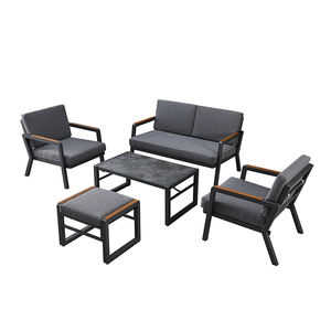 Sofá inflable <span class=keywords><strong>en</strong></span> forma de <span class=keywords><strong>L</strong></span> para 5 personas, balcón de lujo, sofás circulares para jardín, sofá para exteriores con LED - Product Image 2