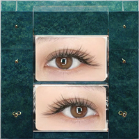 Pestañas Aoshiman NQ Aotu Fan, Hechas a Mano, Veganas, de Pelo Sintético Natural, Largas, para Cosplay, Segmentadas, Individuales