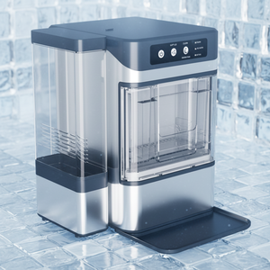 เครื่องทำน้ำแข็งไฟฟ้า XIAOLE 15 กก. รูปทรงกระสุน ได้รับการรับรองมาตรฐาน ROHS KCC CE แบบพกพาสำหรับใช้บนเคาน์เตอร์ เหมาะสำหรับบ้าน บาร์ ร้านอาหาร โรงแรม รับประกัน 1 ปี - Product Image 4