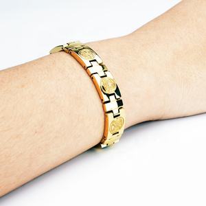 <span class=keywords><strong>Pulsera</strong></span> magnética <span class=keywords><strong>de</strong></span> acero inoxidable para hombre, brazalete <span class=keywords><strong>de</strong></span> lujo, 4 en 1, 2021, 100%, 316 - Product Image 3