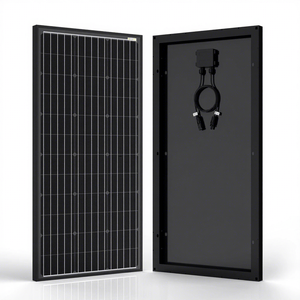 Sunfield panel daya surya HJT, modul PV 100W 105W 110W 18V 12V luar ruangan Off-grid IP68 untuk efisiensi 20.2% semua hitam - Product Image 1