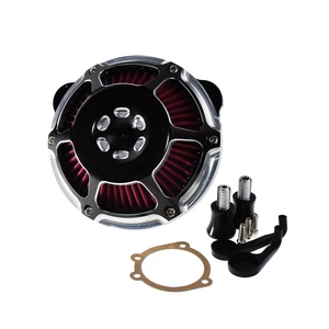 Filtre à air moto aluminium chromé pour <span class=keywords><strong>HD</strong></span> Road King 00-17 <span class=keywords><strong>Sportster</strong></span> <span class=keywords><strong>883</strong></span> 1200 XL Softail 2016 2017 - Product Image 5