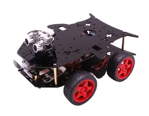 适用于Arduinos R3的Yahboom STEM教育DIY图形编程4WD智能汽车套件机器人