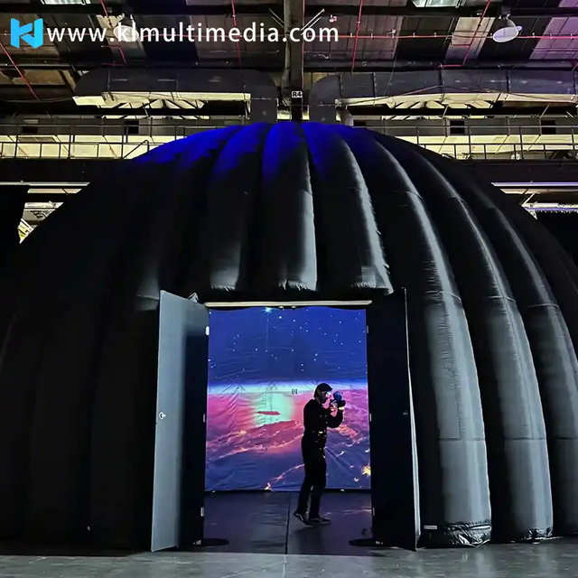 Inflatable Projection Dome Tent with System 360 Degree Projection Dome Fisheye Domes for Tent Theatre Cinema with Projector