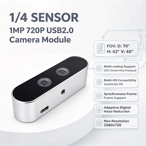1/4 Inch CMOS 2MP Dual Synchronous Camera Module Focus 90° DFOV <b>USB</b> DC 5V Less Than 100mA Industrial Visual <b>With</b> Case Module - Product Image 1