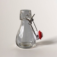 50cl Botella de vidrio Clack vacía para botella de salsa de especias Mini vasos Contenedor de especias con columpio bloqueado Venta superior a granel