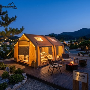 <span class=keywords><strong>Tente</strong></span> de camping gonflable Forerunner 13,68 m² à deux pièces, en coton Oxford TC, imperméable, respirante, pour la famille, avec fenêtre de toit - Product Image 4