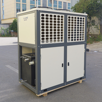 Unité de réfrigération hermétique industrielle de type V avec compresseur Copeland Scroll parallèle, haute capacité de refroidissement, 380V 10 ℃   Refroidisseur d'eau