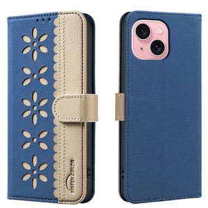 Màu Kép Hoa Wallet Da Trường Hợp Đối Với <span class=keywords><strong>iPhone</strong></span> 17 Không Khí 16E 16 Pro Max 15 Cộng Với 14 13 12 11 XS XR 6 <span class=keywords><strong>7</strong></span> 8 Frid Chặn Lật Bìa - Product Image 4