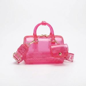 Juego de 2 Bolsos de Gelatina Coloridos, Mini Bolso de Hombro, Bolso de Mano Impermeable de PVC, Bolsa de Almacenamiento Portátil, Bolsa de Viaje, Bolso de Moda - Product Image 1