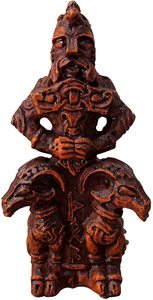 Statuetta in Resina con Finitura in Legno del Dio Norreno della Raccolta - Product Image 2
