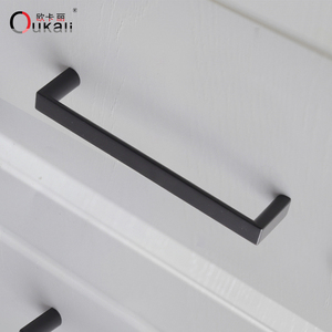 Oukali thời trang hiện đại Đồ nội thất tủ xử lý phòng tắm nhà bếp Matt Hợp kim kẽm đen ngăn kéo kéo xử lý - Product Image 4