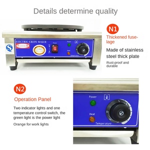 Máquina Comercial Eléctrica Qianmai para Hacer Panqueques de <span class=keywords><strong>Cereales</strong></span> Gruesos, Frutas <span class=keywords><strong>y</strong></span> Crepas, Plancha Multifuncional de un Solo Cabezal - Product Image 4