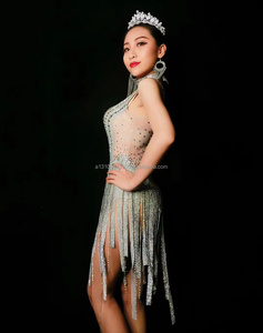 Costume <span class=keywords><strong>de</strong></span> pampilles en métal, avec strass, pour la danse ou la danse, design <span class=keywords><strong>de</strong></span> la belle et moderne, nouvelle tendance - Product Image 2