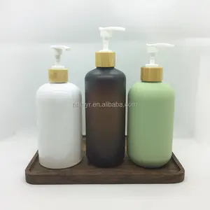 The manufacturer's stock is 500ml Boston press bottle, cosmetic care packaging bottle can be paired with bamboo cap
