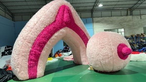 Modelo de Senos Inflables Sexys, Accesorios Grandes para Escenario, Decoración de Senos Inflables de Felpa para Fiestas, Eventos, Discotecas, Campañas Femeninas - Product Image 5