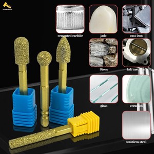 Cabezal de Pulido de Diamante con Vástago Hexagonal para Taladro Eléctrico, Lima Rotatoria para Grabado en Hierro Fundido, Aluminio y Piedra, Pulido de Metales y Soldadura - Product Image 5