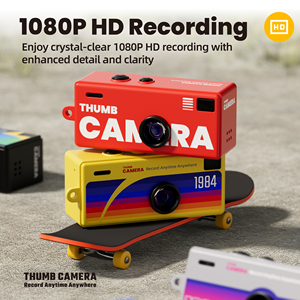 กล้องดิจิตอลขนาดเล็กแบบพวงกุญแจ 24MP 1080P บันทึกแบบวนซ้ำได้ พร้อมไฟ LED สำหรับมองกลางคืน มุมกว้าง 170 องศา คุณภาพดี ใช้งานได้หลากหลาย - Product Image 4