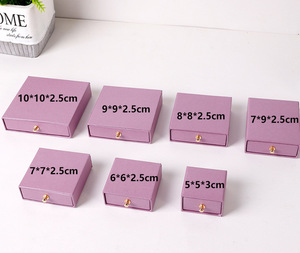 wholesale eco friendly cardboard custom logo gift ring jewelry drawer box packaging