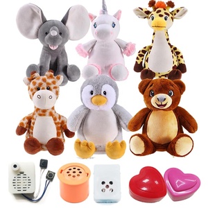 Bán Sỉ Máy Ghi Âm Động Vật Nhồi Bông Tùy Chỉnh Đồ Chơi Động Vật Nhồi Bông Giọng Nói Của Bạn Đáng Yêu OEM Với Mô-đun Âm Thanh Có Thể Ghi Lại - Product Image 2