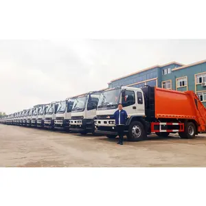 ISUZU 4x2 Compress Garbage Truck 25cbm Rear Loading Disposal Refuse Waste Compactor Truck