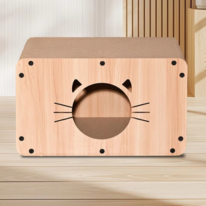 공장 직송 신상 디자인 콤비네이션 고양이 스크래쳐 하우스 골판지 패드 반려동물 보금자리 - Product Image 6