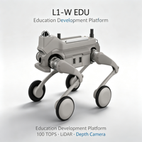 Robot éducatif à roues L1-W EDU 43.2V 3500W, logiciel d'éducation ouvert pour les écoles d'ingénierie et les équipes de robotique ZY