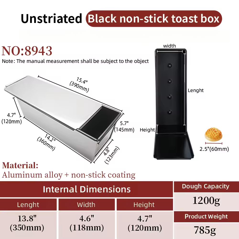 1200g - Antiadherente Negro