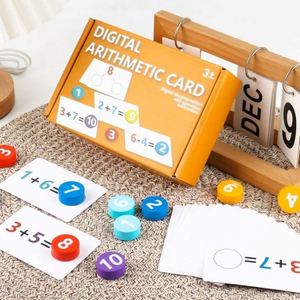 Juguete Educativo de Madera para Aprender Matemáticas, Tarjetas de Aritmética Digital, Juguete Educativo Temprano, Venta al por Mayor - Product Image 1