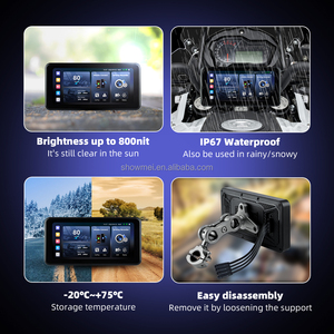 Navegador para Motocicleta con Pantalla de 6.25 Pulgadas, BT, DVR, CarPlay Inalámbrico, Resistente al Agua, Pantalla Dividida Extraíble, GPS Android - Product Image 4