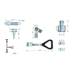 Nouvelle poignée de <span class=keywords><strong>porte</strong></span> de <span class=keywords><strong>camion</strong></span> Dongfeng et Jiefang, serrure de <span class=keywords><strong>porte</strong></span> arrière, remorques, fourgon, pièce de rechange - Product Image 3