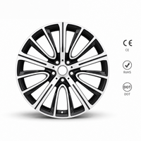 Jantes de 18 à 22 pouces, roue de 22 pouces, alliages d'aluminium forgés, face usinée, finition personnalisée bicolore de luxe pour BMW, Mercedes, Audi, Tesla