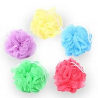 DS2666 Pouf en maille de bain Boule de douche Pouf de douche Gommage du corps Éponge de lavage du corps Bain Douche Luffa Éponge