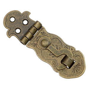 Furniture <b>Lock</b> M783 Long Hook Buckle Vintage Style Iron Keyless For Wooden Boxes <b>Cabinets</b> DIY Craft - Product Image 5