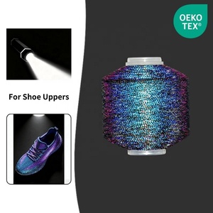 Fil réfléchissant irisé haute intensité, fil à broder diamanté arc-en-ciel violet pour la mode haute visibilité et les sacs de luxe - Product Image 1