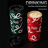 Taza de Café de Doble Pared con Aislamiento al Vacío de 500 ml, Interior de Acero Inoxidable, Termo Premium para Bebidas Frías y Calientes