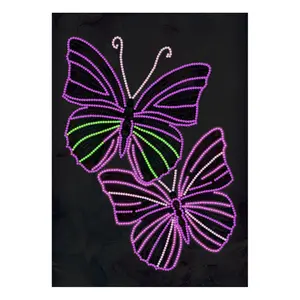 Kim cương sơn sáng tác phẩm nghệ thuật phát sáng trong bóng tối tự làm bộ dụng cụ sơn kim cương tím bướm nhà trang trí nội thất lzyg04