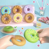 Ensemble de jeu de simulation de marché de donuts QS de haute qualité pour filles, incluant des donuts en plastique DIY qui changent de couleur, jouets créatifs pour jeux de rôle