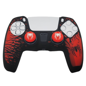 Đầy đủ bảo vệ da trường hợp cho chơi trạm <span class=keywords><strong>5</strong></span> cho ps5 điều khiển bìa da <span class=keywords><strong>Silicone</strong></span> trường hợp Grips với phím điều khiển mũ - Product Image 4