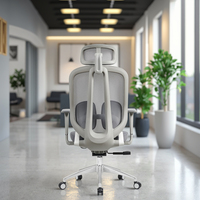 Salle de réunion de conférence en maille Ordinateur de travail Boss Executive Home Office Chaise ergonomique